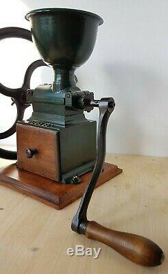 Antique Industrial Cast Iron Balance Wheel Coffee Grinder Peugeot Freres C 2