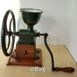 Antique Industrial Cast Iron Balance Wheel Coffee Grinder Peugeot Freres C 2