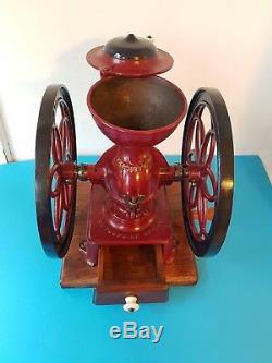 Antique Industrial Double Balance Wheel Enterprise # 3 Coffee Grinder