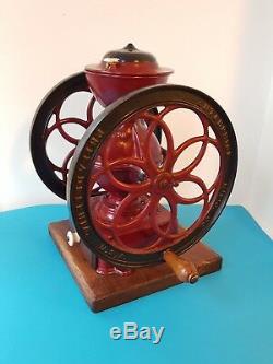 Antique Industrial Double Balance Wheel Enterprise # 3 Coffee Grinder