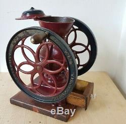 Antique Industrial Double Balance Wheel Enterprise # 3 Coffee Grinder