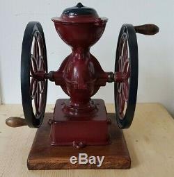 Antique Industrial Double Balance Wheel Enterprise # 3 Coffee Grinder