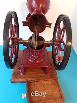 Antique Industrial Double Balance Wheel Enterprise # 3 Coffee Grinder