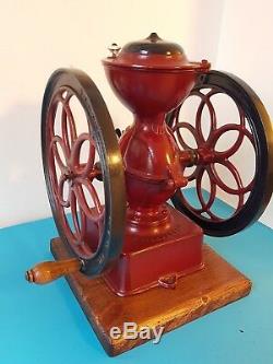 Antique Industrial Double Balance Wheel Enterprise # 3 Coffee Grinder