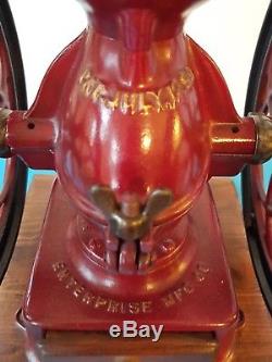 Antique Industrial Double Balance Wheel Enterprise # 3 Coffee Grinder