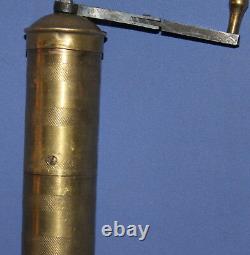 Antique Islamic Ottoman Hand Made Brass MILL Coffee Nuts Grinder