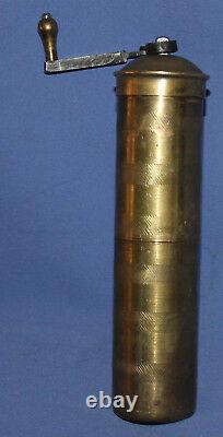 Antique Islamic Ottoman Hand Made Brass MILL Coffee Nuts Grinder