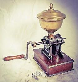 Antique J. B. LAUZANNE Coffee Grinder French Mill Moulin Molinillo Cafe c1890