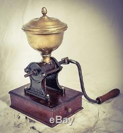 Antique J. B. LAUZANNE Coffee Grinder French Mill Moulin Molinillo Cafe c1890