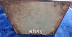 Antique Japanese Wood Dove Tail Coffee Grinder Mill with Brass Top Great Condition