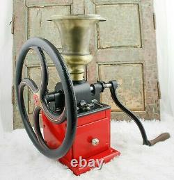 Antique KISSING & MÖLLMANN Coffee Grinder Mill Cast-Iron Moulin Molinillo Cafe