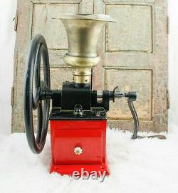 Antique KISSING & MÖLLMANN Coffee Grinder Mill Cast-Iron Moulin Molinillo Cafe