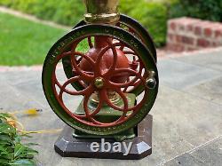 Antique Lamp Iron Coffee Grinder Enterprise Mfg Philadelphia PA Rewired 1 of 2