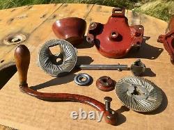 Antique Landers Frary & Clark 001 Wall Mount Coffee Grinder ALL ORIGINAL