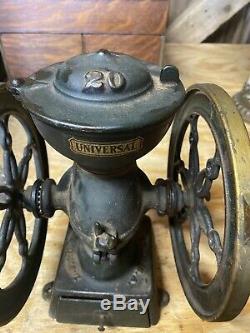 Antique Landers Frary & Clark Coffee Grinder Mill # 20 Cast Iron USA 32487