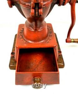 Antique Landers Frary & Clark Crown Coffee Mill Cast Grinder Model #11