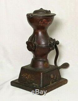 Antique Landers Frary & Clark Crown Coffee Mill Cast Grinder Model #11 22917