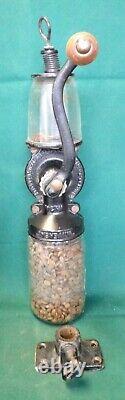 Antique Landers Frary & Clark Universal No. 24. C. I. Wall Mount Coffee Grinder