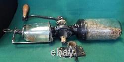 Antique Landers Frary & Clark Universal No. 24. C. I. Wall Mount Coffee Grinder