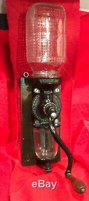 Antique Landers Frary Clark Universal No 24 Cast Iron Wall Mount Coffee Grinder