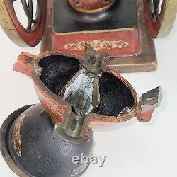 Antique Landers Frary and Clark #20 Coffee Mill Grinder Red Original