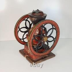 Antique Landers Frary and Clark #20 Coffee Mill Grinder Red Original