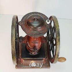 Antique Landers Frary and Clark #20 Coffee Mill Grinder Red Original