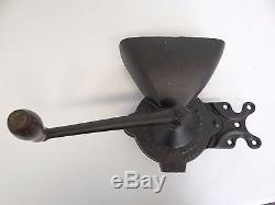 Antique Lane Bros Swifts 1859 2 Coffee Grinder Rare Early Wall Mount Cast Iron