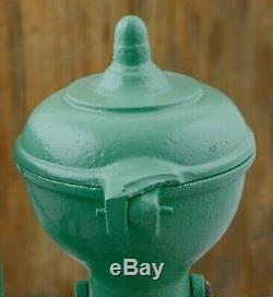 Antique MJF PATENTADO Coffee Grinder Mill Cast-Iron Moulin Molinillo cafe Green