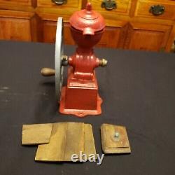 Antique MJF Patentado Coffee Grinder Mill Original Cast Iron Single Wheel Spain