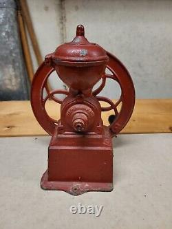 Antique MJF Patentado Coffee Mill Grinder Early 1900s Cast Iron RARE Piece Spain