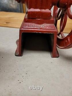 Antique MJF Patentado Coffee Mill Grinder Early 1900s Cast Iron RARE Piece Spain