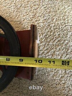 Antique Manual cast iron Single Wheel coffee grinder vintage