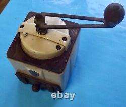 Antique Mill Coffee Peugeot Peuginox Art Deco France Wood Metal Brushed Vintage