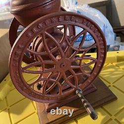 Antique Mill Lane Brothers COFFEE GRINDER Cast Iron Country Store Coffee Mill