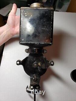 Antique N. C. R. A. Coffee Grinder with Glass See- through Bean Reservoir