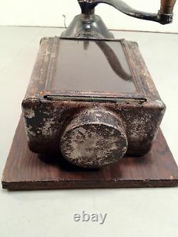 Antique N. C. R. A. Coffee Grinder with Mounting Board
