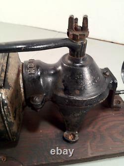 Antique N. C. R. A. Coffee Grinder with Mounting Board