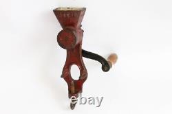 Antique Netherlands FITTJE Hand Crank Coffee Grinder 1930`s
