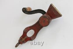 Antique Netherlands FITTJE Hand Crank Coffee Grinder 1930`s