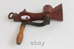 Antique Netherlands FITTJE Hand Crank Coffee Grinder 1930`s