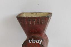 Antique Netherlands FITTJE Hand Crank Coffee Grinder 1930`s