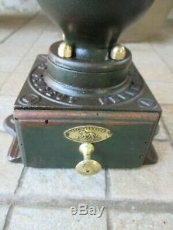 Antique Nice Coffee Grinder Mill Peugeot Freres Grinder A00 Cast Iron & Brass