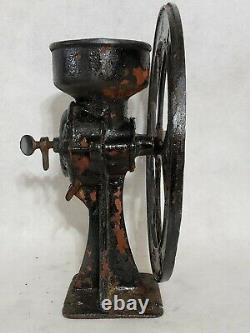 Antique No. 2 Cast Iron Coffee Mill Grain Grinder