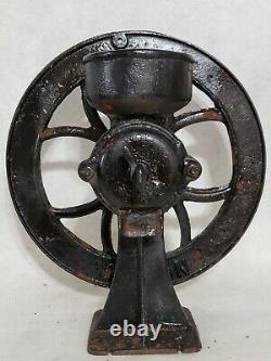 Antique No. 2 Cast Iron Coffee Mill Grain Grinder