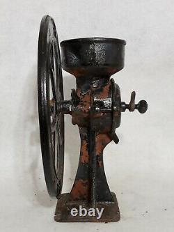 Antique No. 2 Cast Iron Coffee Mill Grain Grinder