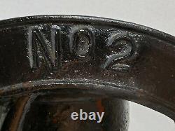 Antique No. 2 Cast Iron Coffee Mill Grain Grinder