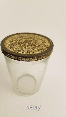 Antique No. 3 Arcade Crystal Coffee Grinder Wall Mount Hand Crank Glass Bubble