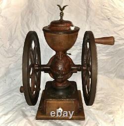 Antique No 7 1873 Coffee Grinder 17 Wheels Enterprise Mfg Philadelphia Complete