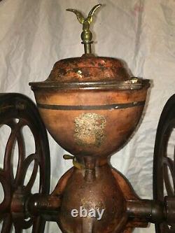 Antique No 7 1873 Coffee Grinder 17 Wheels Enterprise Mfg Philadelphia Complete